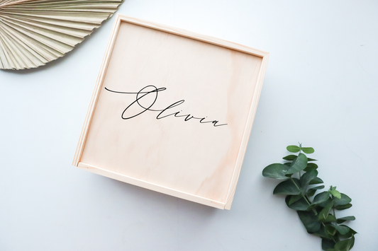 BRIDAL PARTY PROPOSAL WOODEN GIFT BOX