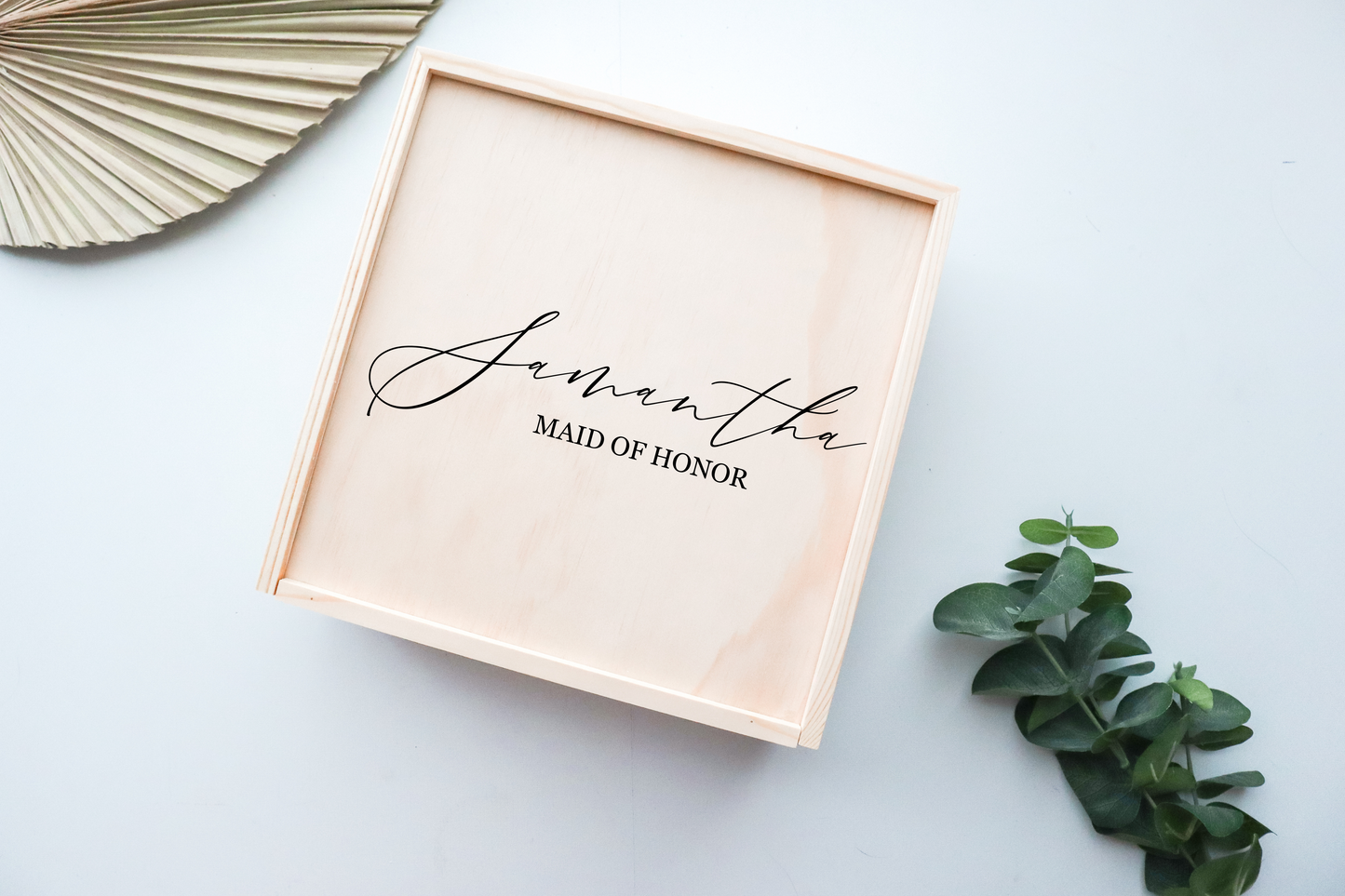 BRIDAL PARTY PROPOSAL WOODEN GIFT BOX