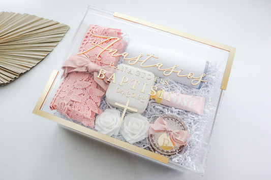 LARGE BAPTISM ACRYLIC GIFT BOX