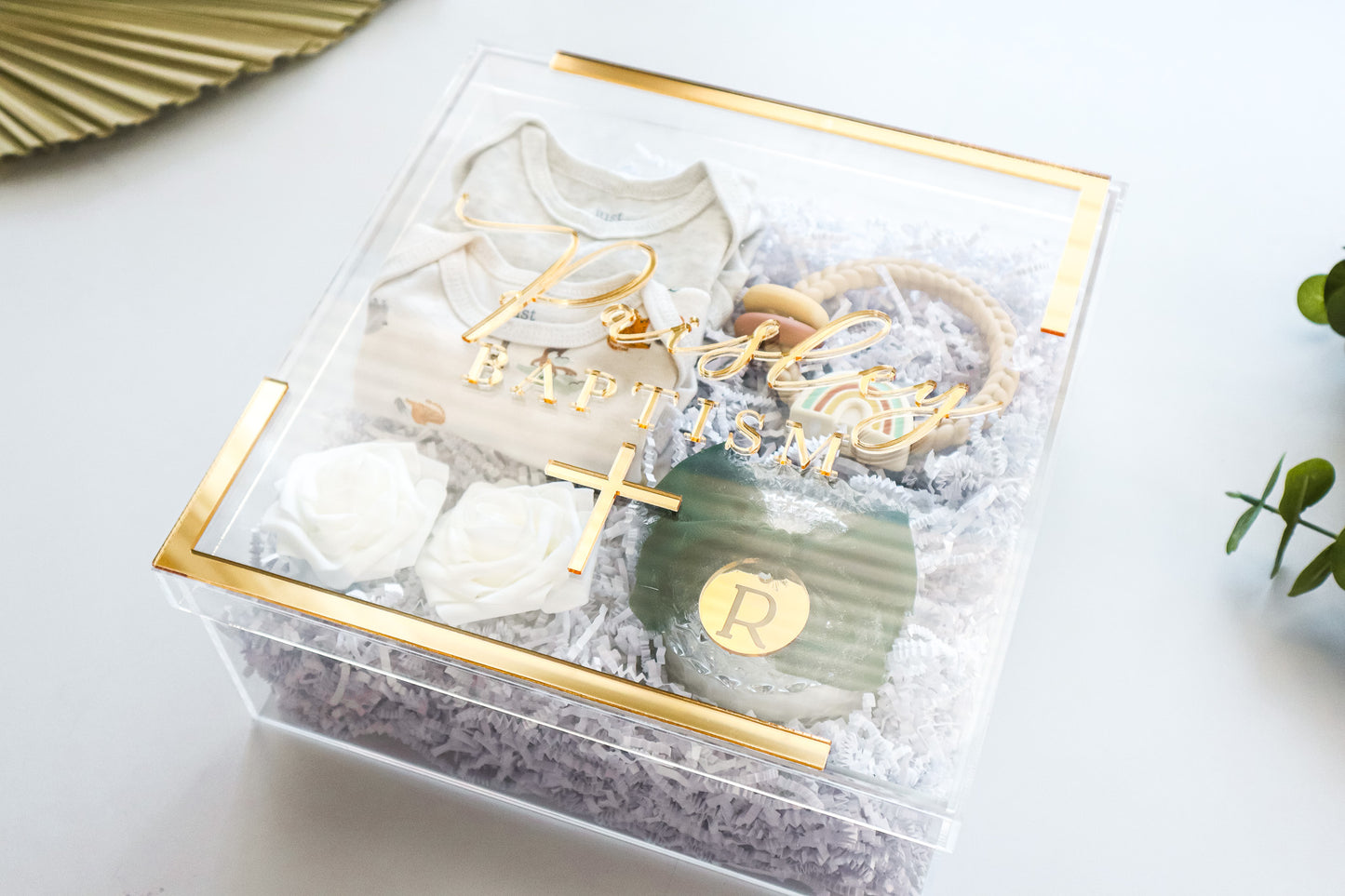 LARGE BAPTISM ACRYLIC GIFT BOX