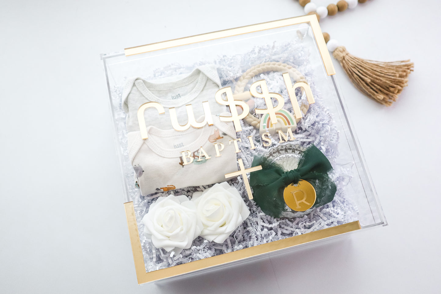 LARGE BAPTISM ACRYLIC GIFT BOX