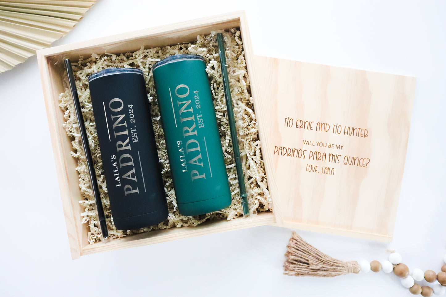 Padrinos de Bautizo Gift Set, Regalo Para Bautismo Gift