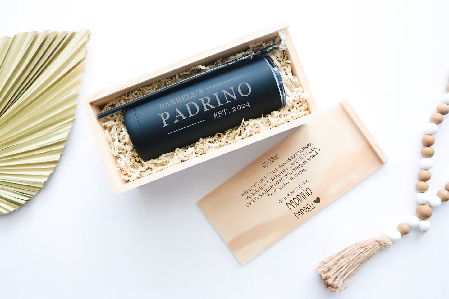 Padrinos de Bautizo Gift Set, Regalo Para Bautismo Gift