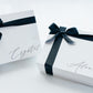 White Magnetic Gift Box With Ribbon