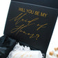 BLACK MAGNETIC GIFT BOX WITH RIBBON